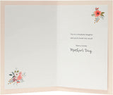 UK Greetings Mother's Day card for daughter with 3D effect, featuring colorful floral design and heartfelt message, stationery product.