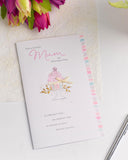 UK Greetings Mother's Day card with envelope featuring a pale cupcake design, ideal for celebrating moms with charming stationery.
