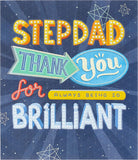 UK Greetings Stepdad Father's Day Card, a stationery card with heartfelt message, featuring bright, cheerful design for celebrating stepdad.