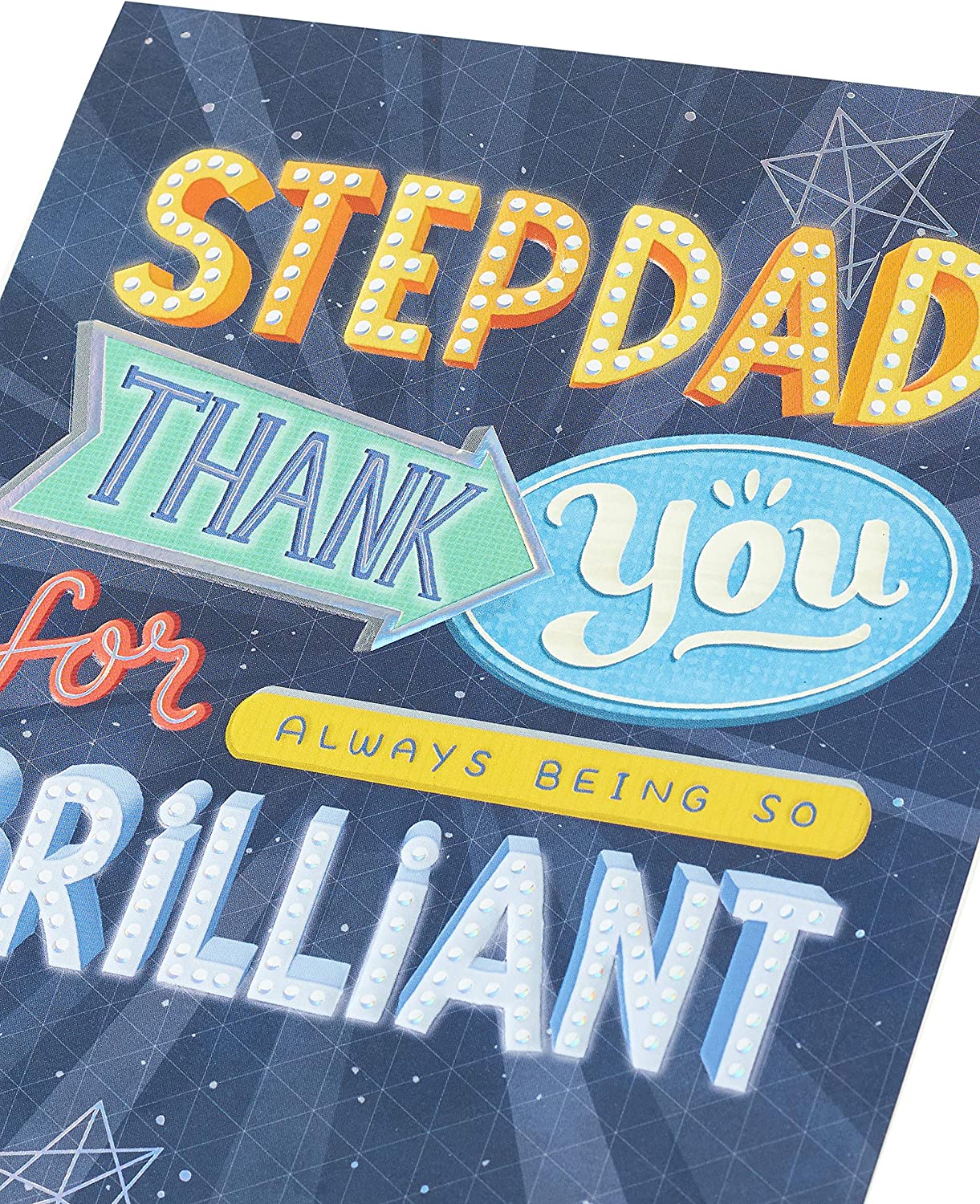 UK Greetings Stepdad Father's Day card, UK Greetings stationery with heartfelt design for celebrating stepdads.