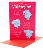 UK Greetings Valentine's Day Card for Him or Her featuring an adorable elephant design, perfect for expressing love and affection.