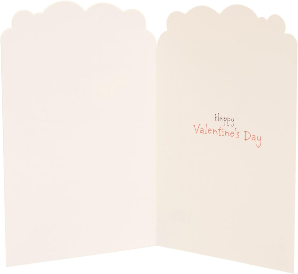 UK Greetings Valentine's Day card for husband featuring a fluffy hearts design, perfect for expressing love on Valentine's Day.