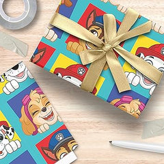 Paw Patrol Wrapping Paper 2 Sheets & 2 Tags
