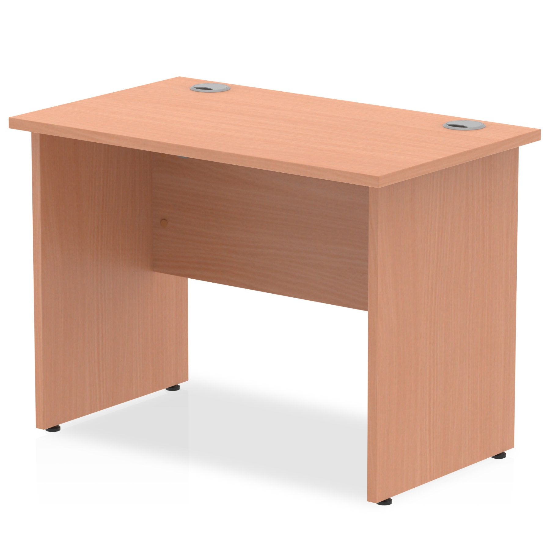 Impulse 1000 x 600mm Straight Desk Beech Top Panel End Leg MI001728 DD