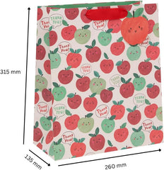 Thank You Apple Design Large Gift Bag
