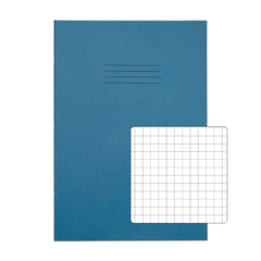 Rhino A4 Exercise Book 64 Page 7mm Squared Light Blue (Pack 50) - VEX677-4385-8 DD