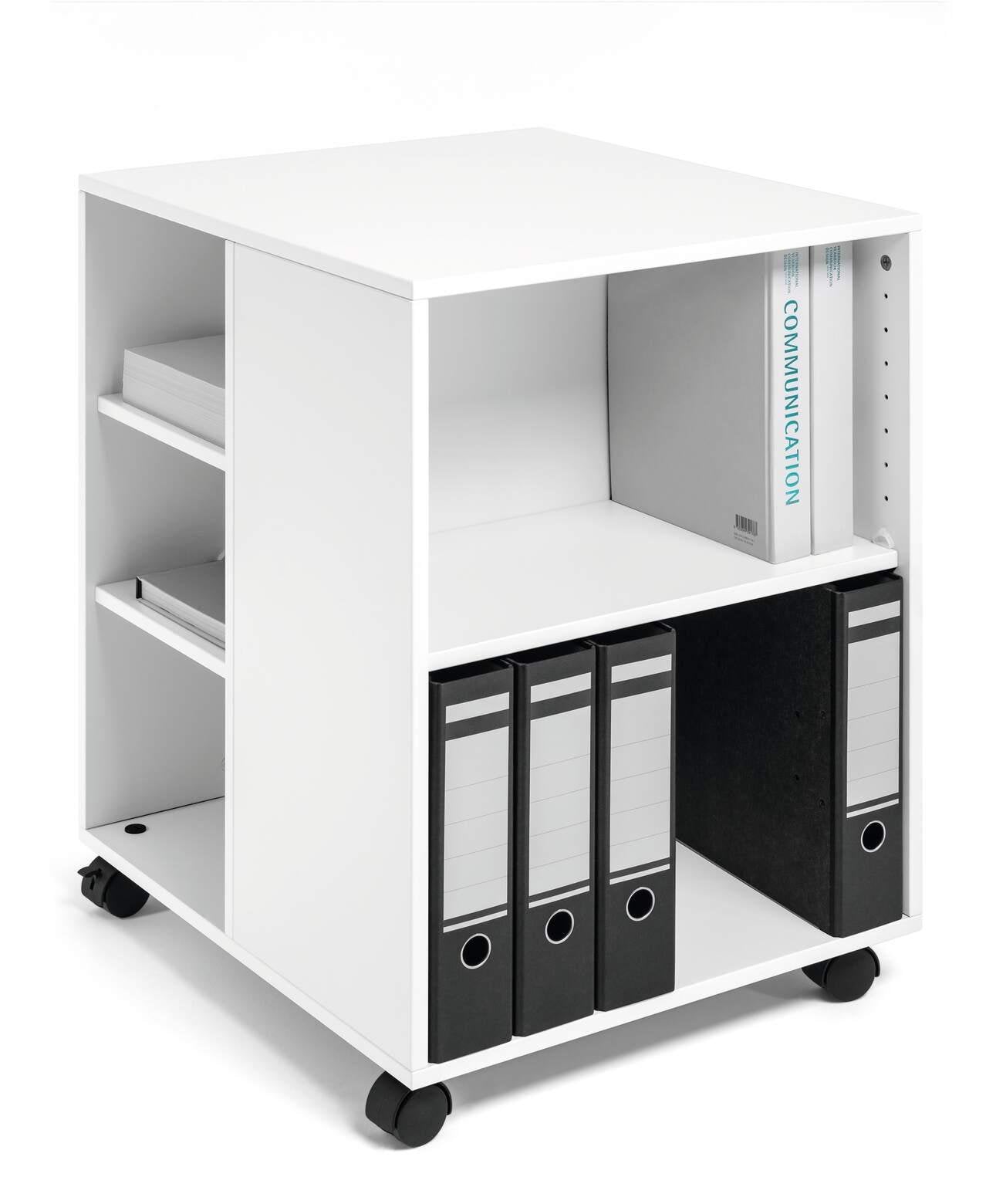 Durable Multi Function Storage Trolley 74x59cm Open White - 311302 DD
