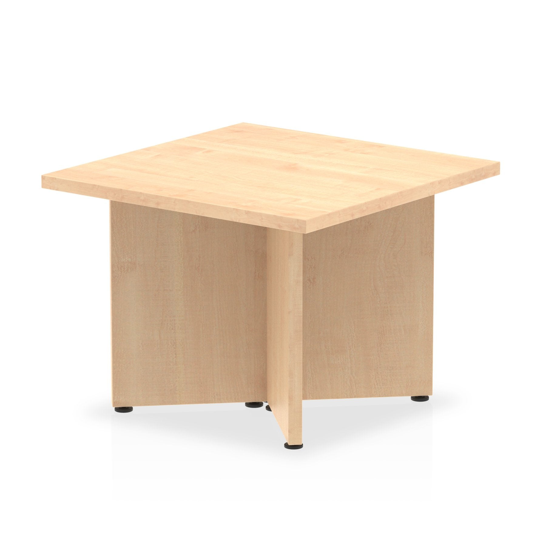 Dynamic Impulse W600 x D600 x H435mm Square Coffee Table Panel Arrowhead Leg Maple Finish - I003421 DD