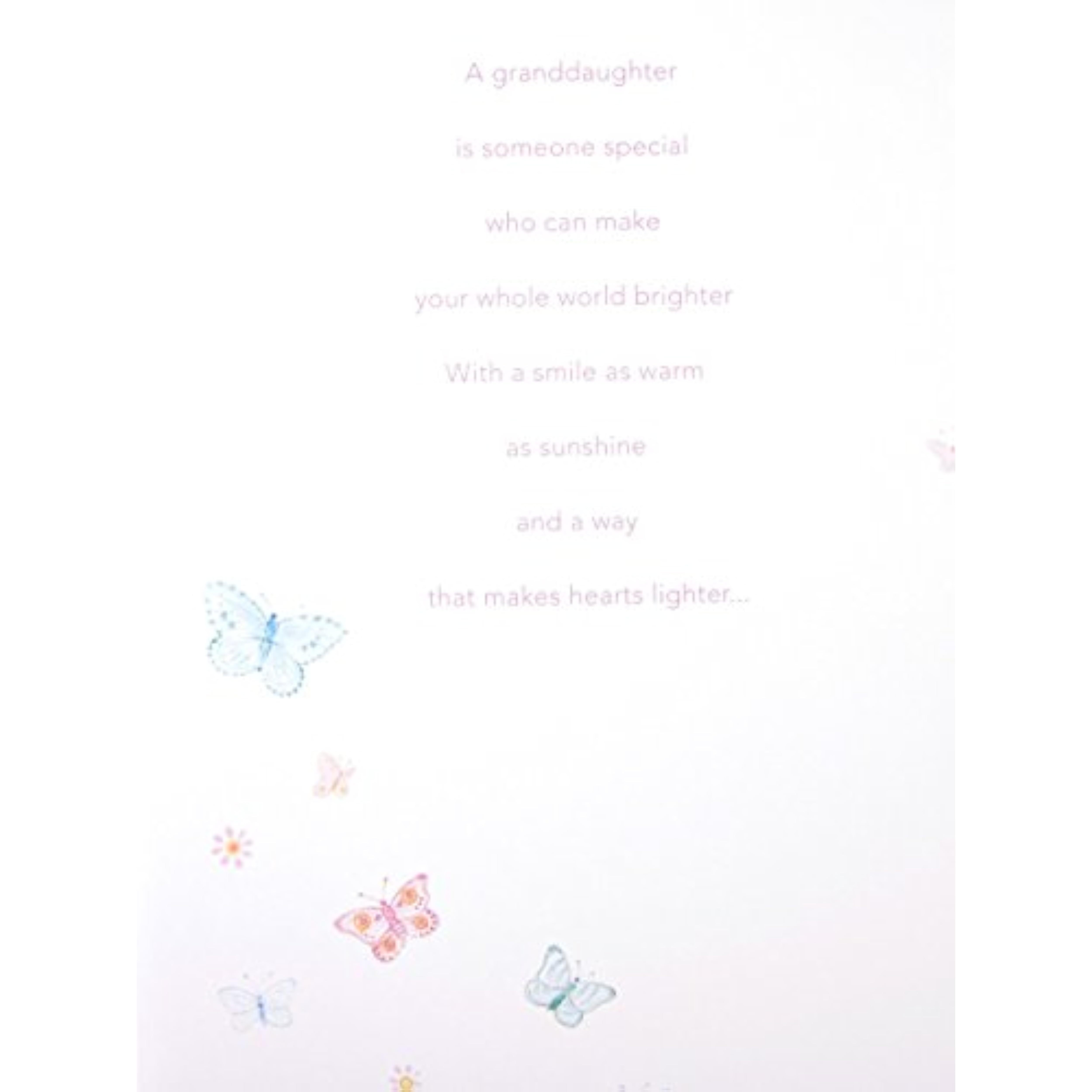 For a Granddaughter Who Means so Much, Birthday Greetings Card