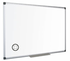 Bi-Office Maya Gridded Double Sided Non Magnetic Whiteboard Melamine Aluminium Frame 1800x1200mm - MA2721170 DD