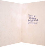 Peaceful Silent Night Christmas Greeting Card with Elegant Seasonal Design and Heartfelt Wishes