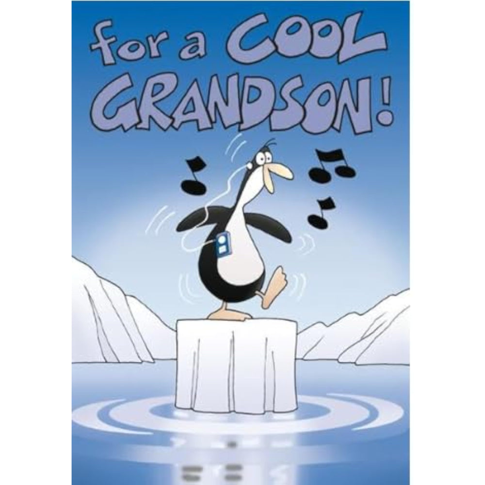 Greeting Card (NQ3158) - Grandson Birthday - Penguin
