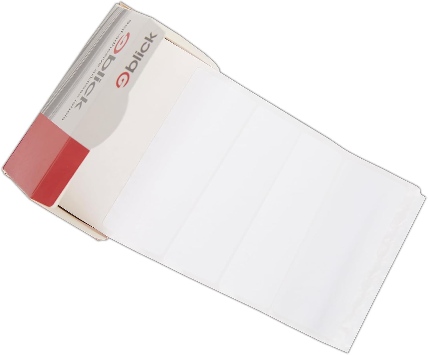 Blick White Typist Labels – Self Adhesive Stickers 36mm x 89mm, 250 Pack | Address Labels for Home, Office, School & Letters