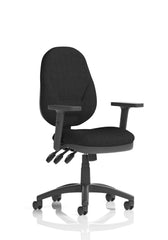 Eclipse Plus XL Chair Black Adjustable Arms KC0035 DD