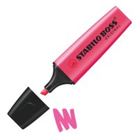 STABILO BOSS ORIGINAL Highlighter Chisel Tip 2-5mm Line Pink (Pack 10) - 70/56