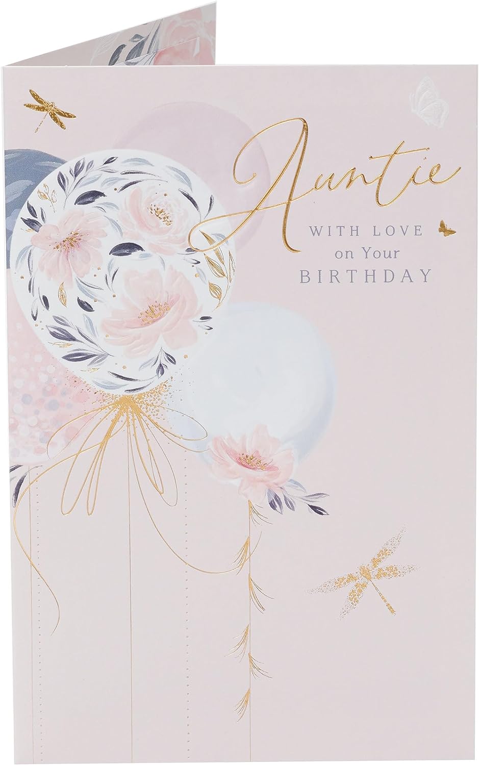 Light Balloons Design Auntie Birthday Card