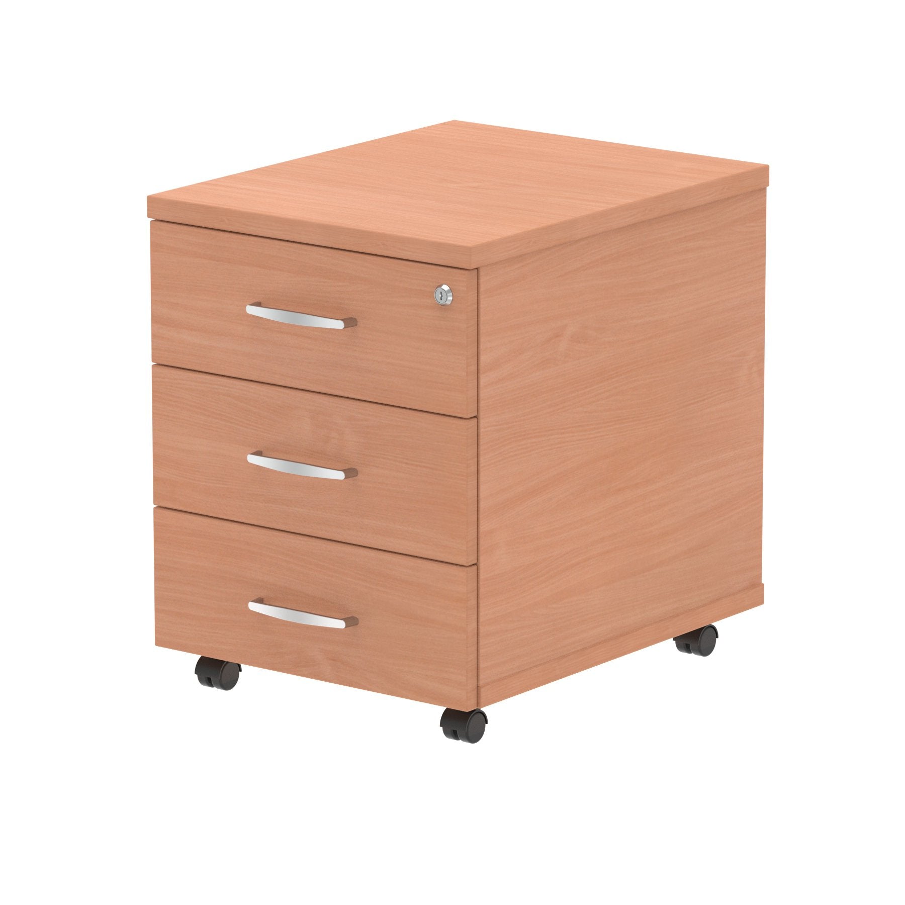 Impulse 3 Drawer Mobile Pedestal Beech I000065 DD