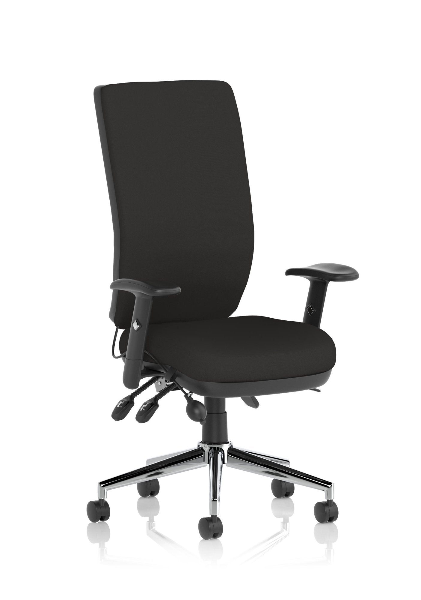 Chiro High Back Chair with Arms Black OP000006 DD