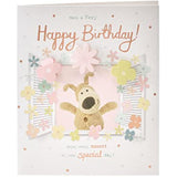 Boofle at Window Birthday Card