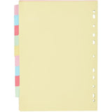 Q-Connect KF26082 A4 Subject Divider Multi Punched