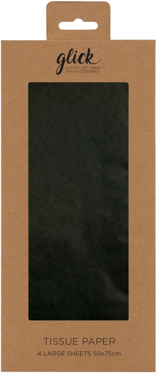 Black Tissue Paper 750 x 500mm