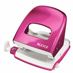 Leitz NeXXt WOW 2 Hole Metal Office Hole Punch 30 Sheet Pink - 50081023