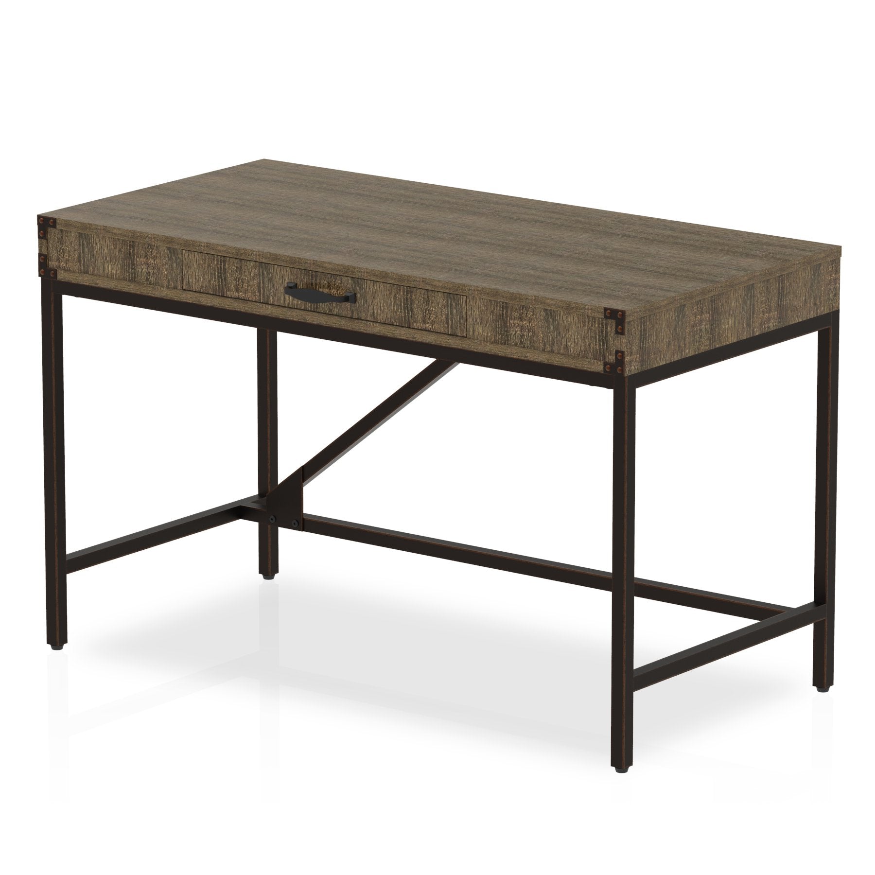 Dynamic Chester Boutique Office Desk Dark Grey Oak - HO00100 DD