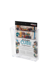 Deflecto Flat Back Literature Holder A4 Portrait Clear 76401