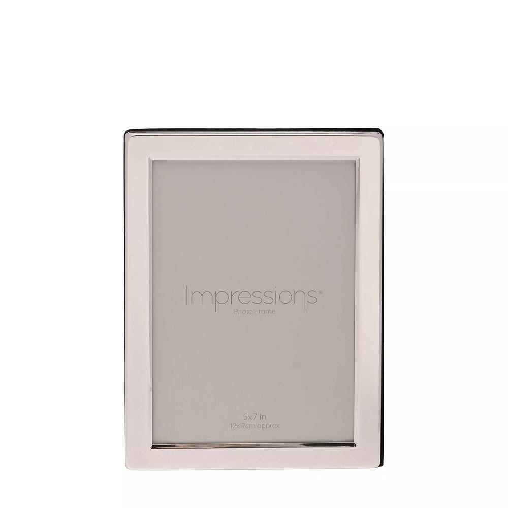 Silver plated Photo Frame Flat Edge - 5" x 7"