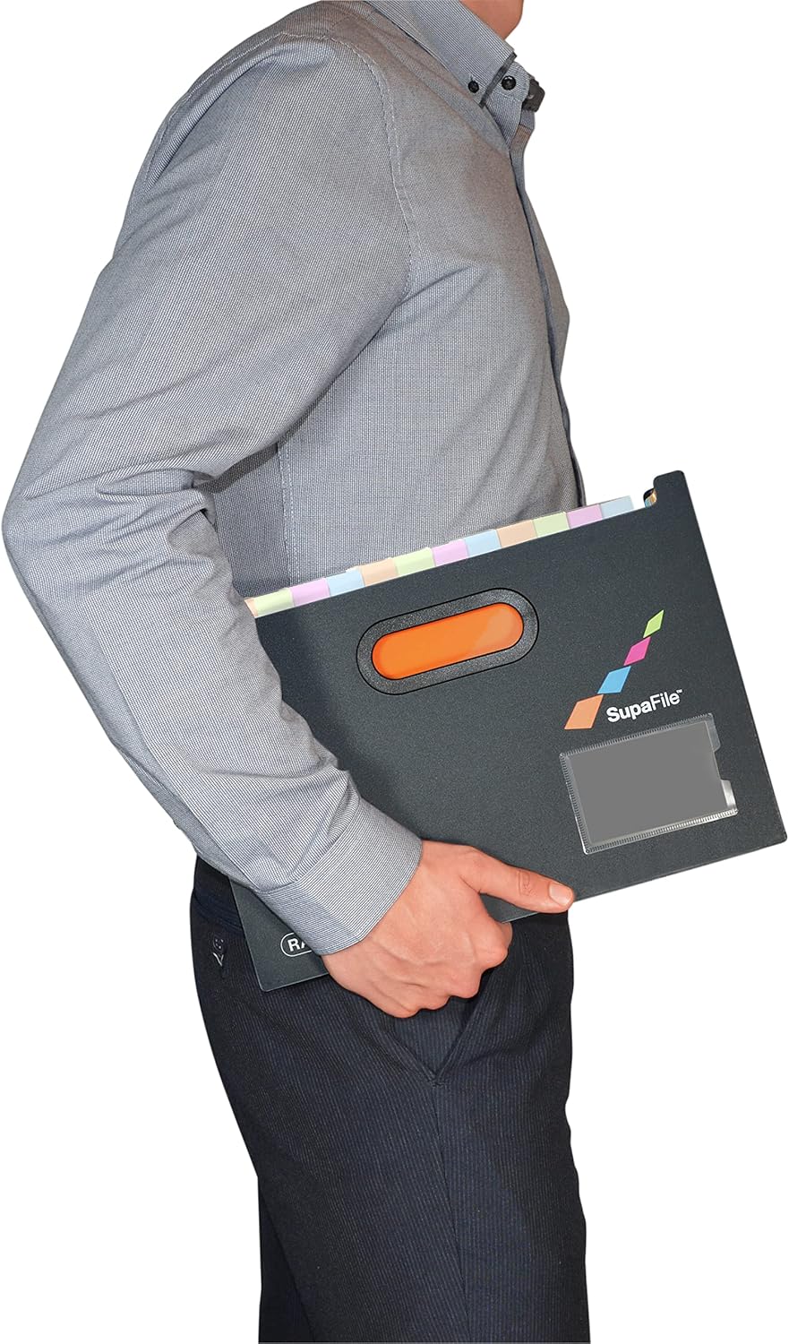 Rapesco SupaFile™ Twin Pack A4 13-Part Landscape Desktop Expanding File with Multi-coloured Dividers