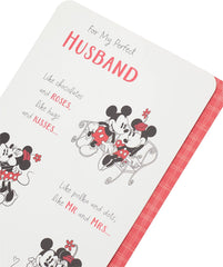 Mickey and Minnie Mouse Valentine's Day Card for Husband