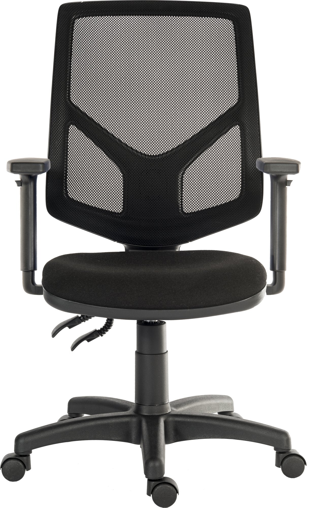 Teknik Office Vanguard Twin Lever Mesh Back Executive Task Operator Office Chair With Height Adjustable Arms Black - 6998/0280 DD