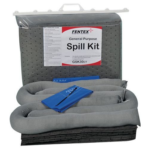 Slingsby Spill Kit Resealable Cliptop Bag With Carry Handles 30 Litre General Purpose - 395998 DD