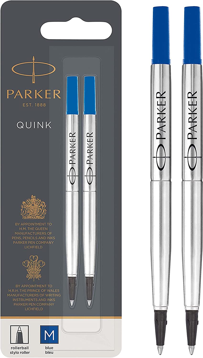 Parker Rollerball Pen Blue 2 Refills