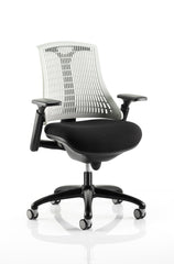 Flex Chair Black Frame With Moonstone White Back KC0072 DD