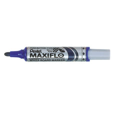 Pentel Maxiflo Whiteboard Marker Bullet Tip 3mm Line Blue (Pack 12) - MWL5M-CO