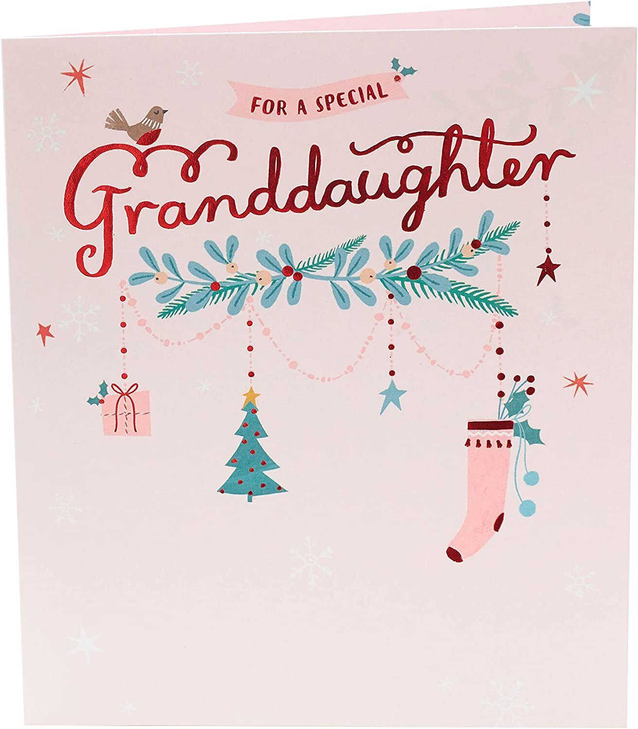 Special Granddaughter Christmas Card