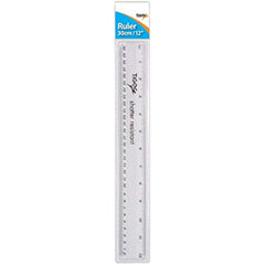 6in/15cm Clear Ruler in Wallet