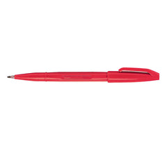 Pentel Original Sign Pen S520 Fibre Tip Pen 2mm Tip 1mm Line Red (Pack 12) - S520-B
