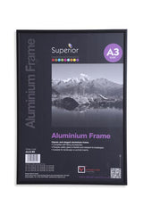 SECO A3 Brushed Aluminium Frame Black - ALA3-BK