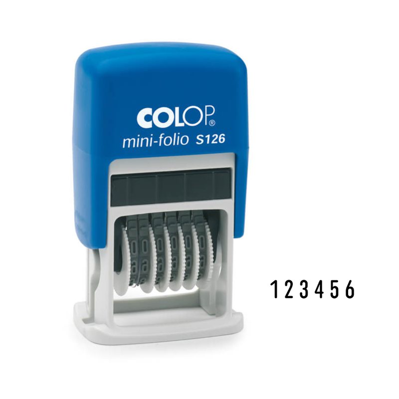 Colop 6 Wheel Numberer Self Inking Stamp
