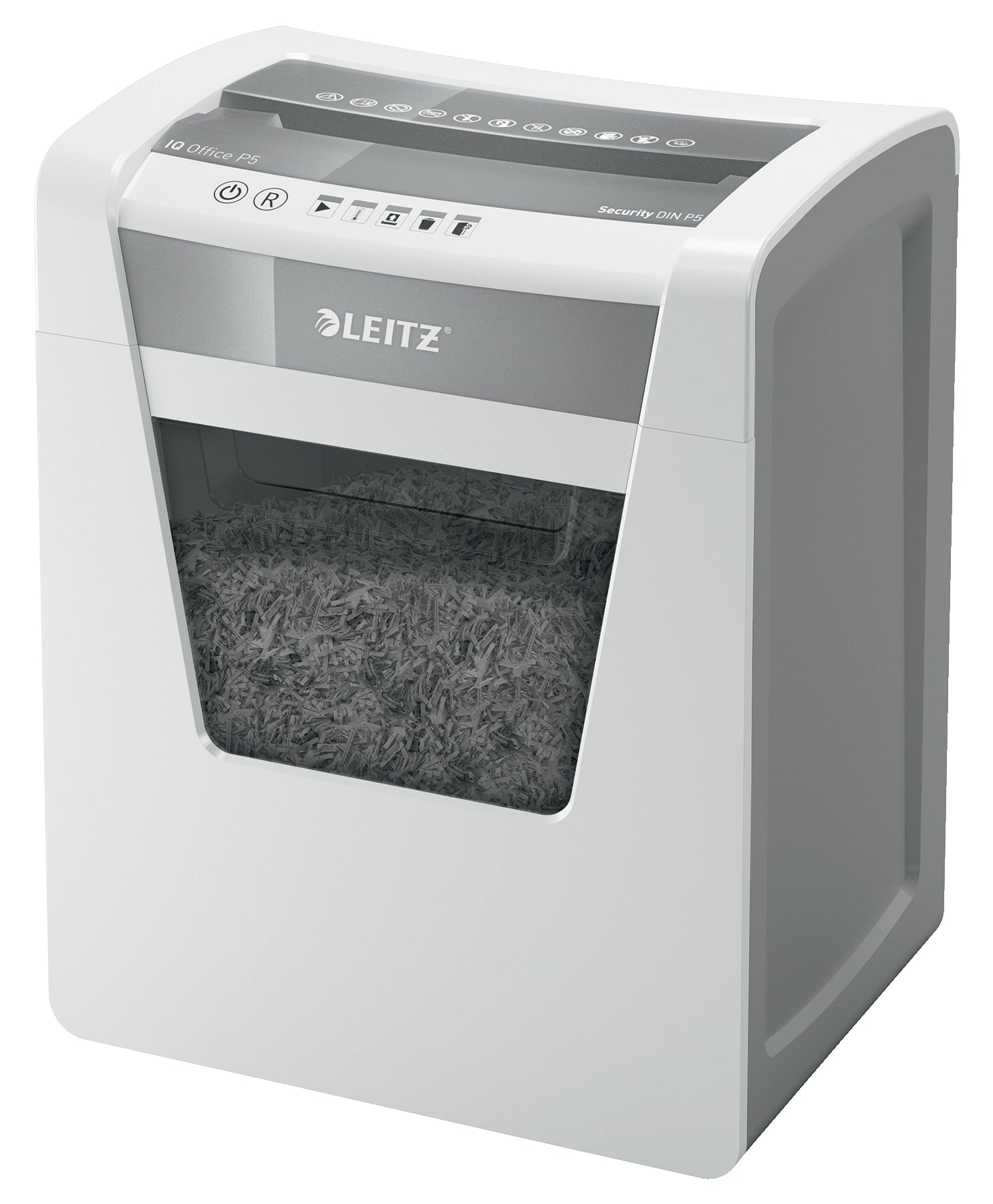 Leitz IQ Office Micro Cut Paper Shredder Security P5 23L White 80021000 DD