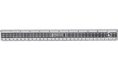 ValueX Plastic Shatter Resistant Ruler 30cm Clear (Pack 24) - 796000