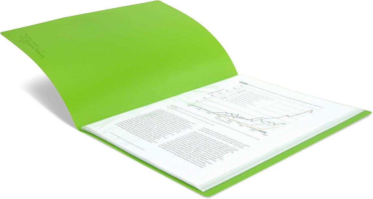 Rapesco Germ-Savvy Antibacterial: A4 Display Book 20 Pocket - Assorted – 6 Books