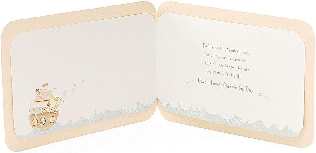 Cute Animals New Baby Christening Card