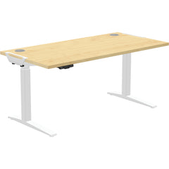 Fellowes Levado Height Adjustable Desk Maple 1600mm 9709401 DD