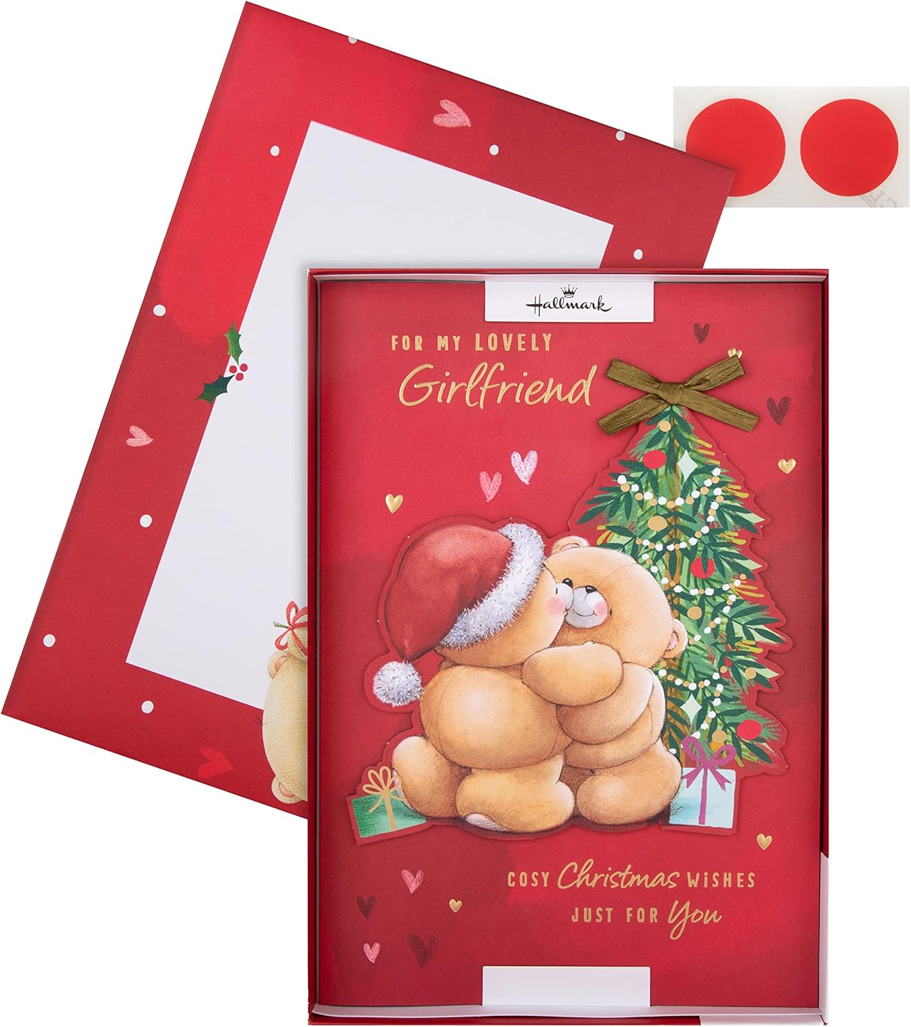 Girlfriend Open Christmas Card – Heartfelt Festive Greeting