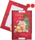 Girlfriend Open Christmas Card – Heartfelt Festive Greeting
