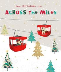 Across the Miles Christmas Card – Festive Greeting for Loved Ones Far Away