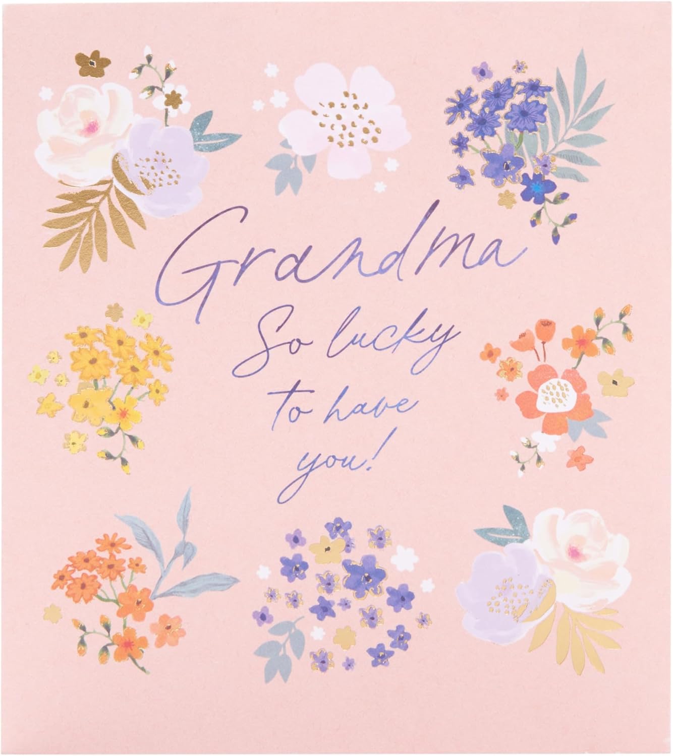 UK Greetings Mother's Day Card for Grandma - Lovely Floral Design